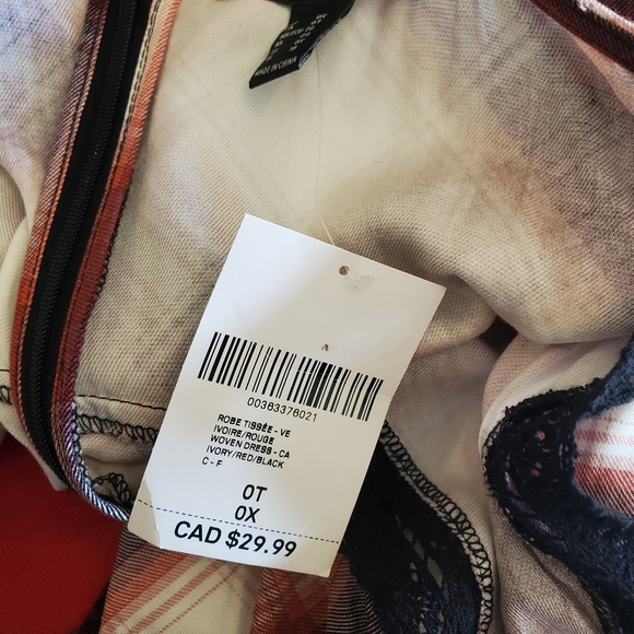 F21 Plaid Low Strap Robe Dress - Picture 4 of 4